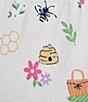 Sleep Sense Tossed Spring Knit Print Drawstring Tie Coordinating Sleep Capri Pants - Image 4