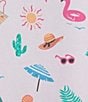 Sleep Sense Tossed Vacay Print Short Sleeve Scoop Neck Coordinating Sleep Top, Color:Tossed Vacay - Image 4