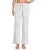 Sleep Sense Velour Animal Print Coordinating Drawstring Tie Sleep Pants - Image 1