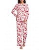 Sleep Sense Winter Toile Print Knit Drawstring Coordinating Sleep Pants - Image 3