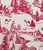 Sleep Sense Winter Toile Print Knit Drawstring Coordinating Sleep Pants - Image 4