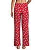 Sleep Sense Zoo Ornament Print Flannel Drawstring Tie Coordinating Holiday Sleep Pants, Color:Zoo Ornament - Image 2
