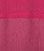 Color:Magenta - Image 6 - Slim Factor by Investments 3/4 Sleeve Double Pocket Point Collar Button Down Top