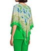 Color:Belle Floral Scarf - Image 4 - Slim Factor by Investments Belle Floral Scarf Mia Poncho Top