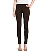 Color:Mole - Image 1 - Slim Factor by Investments Ponte Knit No-Waist Ankle Pants