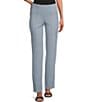 Color:Chambray - Image 1 - Slim Factor by Investments Ponte Knit No Waist Slim Straight Pants