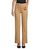 Investments Slim Factor by Investments Ponte Knit No Waist Slim Straight Pants, Color:Tannin - Image 1