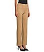 Investments Slim Factor by Investments Ponte Knit No Waist Slim Straight Pants, Color:Tannin - Image 3