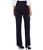 Color:Navy - Image 2 - Slim Factor by Investments Ponte Knit No Waist Slim Straight Pants