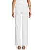Color:White - Image 2 - Slim Factor by Investments Ponte Knit No Waist Slim Straight Pants
