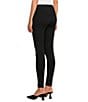 Investments Slim Factor by Investments Ponte Knit Wide Waist Leggings, Color:Black - Image 4