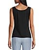 Color:Black - Image 2 - Slim Factor by Investments Lexi Scoop Neck Sleeveless Tank Top