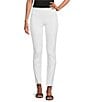 Color:White - Image 1 - Slim Factor by Investments No-Waist Ankle Ponte Knit Pants