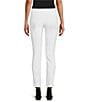 Color:White - Image 2 - Slim Factor by Investments No-Waist Ankle Ponte Knit Pants