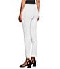 Color:White - Image 4 - Slim Factor by Investments No-Waist Ankle Ponte Knit Pants