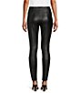 Color:Black - Image 2 - Slim Factor by Investments No Waist Coated Ponte Leggings