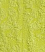 Investments Slim Factor by Investments Plus Size 3/4 Sleeve Open Front Jacquard Jacket, Color:Bright Chartreuse - Image 4