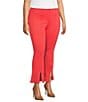 Investments Slim Factor by Investments Plus Size No Waist Kick Flare Leg Pants, Color:Dubarry - Image 3