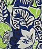 Investments Slim Factor by Investments Plus Size Royal Blue Aloha Border Print Sleeveless Crew Neck Maxi Dress, Color:Royal Blue/Aloha Border - Image 5