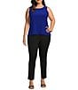 Color:Royal Blue - Image 4 - Slim Factor by Investments Plus Size Sleeveless Knit Crew Neck Tank Top