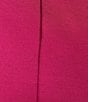 Color:Magenta - Image 6 - Slim Factor by Investments Ponte Knit Front Slit Ruffle Kick Flare Pants
