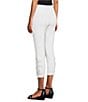 Color:White - Image 4 - Slim Factor by Investments Ponte Knit Heat Set Embellished Capri Leggings