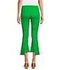 Color:Classic Green - Image 2 - Slim Factor by Investments Ponte Knit High-Low Hem Crop Pants