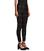 Color:Midnight Plaid - Image 3 - Slim Factor by Investments Ponte Knit No Waist Midnight Plaid Print Leggings