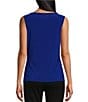 Color:Royal Blue - Image 2 - Slim Factor by Investments Sleeveless Knit Crew Neck Tank Top