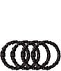 Slip Silk Back To Basics Skinny Scrunchies, Color:Black - Image 2