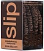 Slip Silk Back To Basics Skinny Scrunchies, Color:Dark Brown - Image 3