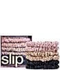 Slip Silk Multi Skinny Scrunchies, Color:Multi - Image 1