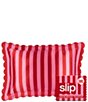 Slip Silk Queen Scalloped Edge Striped Pillowcase - Image 5