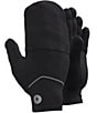 SmartWool Active Fleece Touchscreen Compatible Windproof Mittens, Color:Black - Image 1