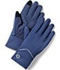SmartWool Active Merino Wool Fleece Touchscreen Compatible Traditional Gloves, Color:Nightfall Blue - Image 1