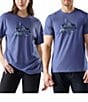 SmartWool Alpine A-Frame Short Sleeve T-Shirt, Color:Nightfall Blue - Image 2