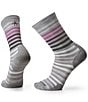 Color:Light Gray - Image 1 - Everyday Spruce Street Zero Cushion Crew Socks