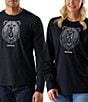 SmartWool Geometric Bear Long Sleeve T-Shirt, Color:BLACK - Image 2