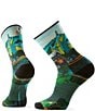 SmartWool Hike Targeted Cushion Trail Trekker Printed Crew Socks - Image 1