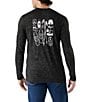 SmartWool Merino Hemp Blend Gear Up Long Sleeve Graphic T-Shirt, Color:Black Heather - Image 2