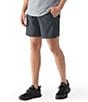 Color:Black - Image 1 - Performance Stretch Active Solid 7#double; Inseam Shorts