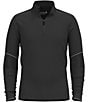 SmartWool Slim Fit Intraknit Alpine Quarter-Zip Pullover, Color:Black - Image 3