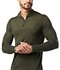 SmartWool Slim Fit Intraknit Alpine Quarter-Zip Pullover, Color:Winter Moss - Image 1