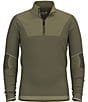 SmartWool Slim Fit Intraknit Alpine Quarter-Zip Pullover, Color:Winter Moss - Image 3