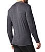 Color:Charcoal Heather - Image 2 - Slim Fit Solid Merino 250 Baselayer Long Sleeve Tee