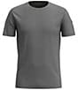 Color:Light Gray Heather - Image 1 - Slim Fit Solid Merino Short Sleeve T-Shirt