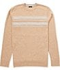SmartWool Sparwood Stripe Sweater, Color:Toasted Coconut-Light Gray - Image 1
