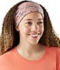 SmartWool Thermal Merino Wool Reversible Headband, Color:Coral Reef/Floral - Image 2