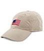 Color:Stone - Image 1 - Needlepoint Americana Flag Baseball Cap