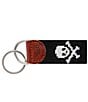 Smathers & Branson Needlepoint Jolly Roger Key Fob, Color:Black - Image 1
